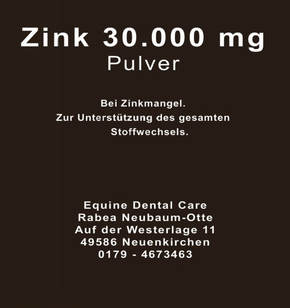 Zink 30.000 mg für Pferde