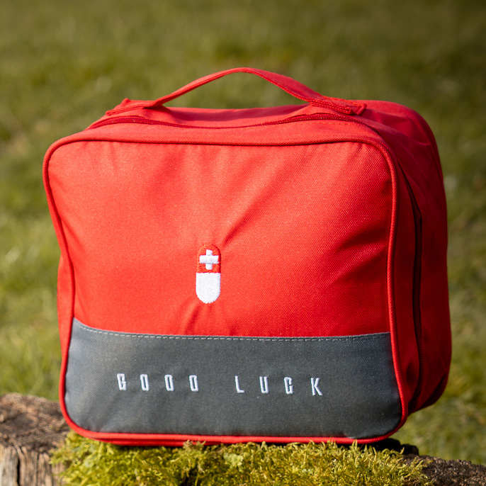 Erste Hilfe Tasche - Pferd - rot